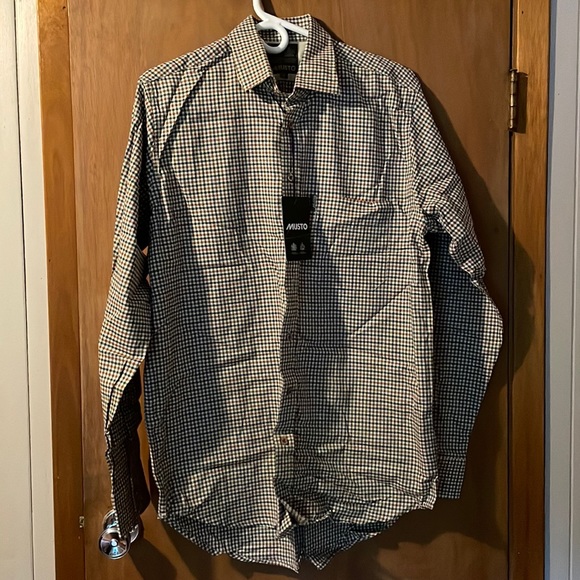 Brand New Musto Twill Plaid Shirt Size 16” - Picture 1 of 4